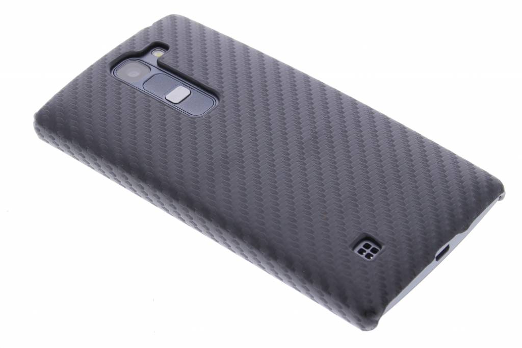 Image of Zwart carbon look hardcase hoesje voor de LG Magna / G4c