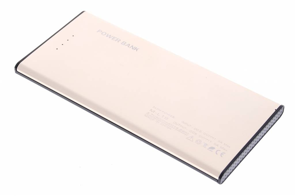 Image of Slim Power Bank universele draagbare batterij 4000 mAh - goud