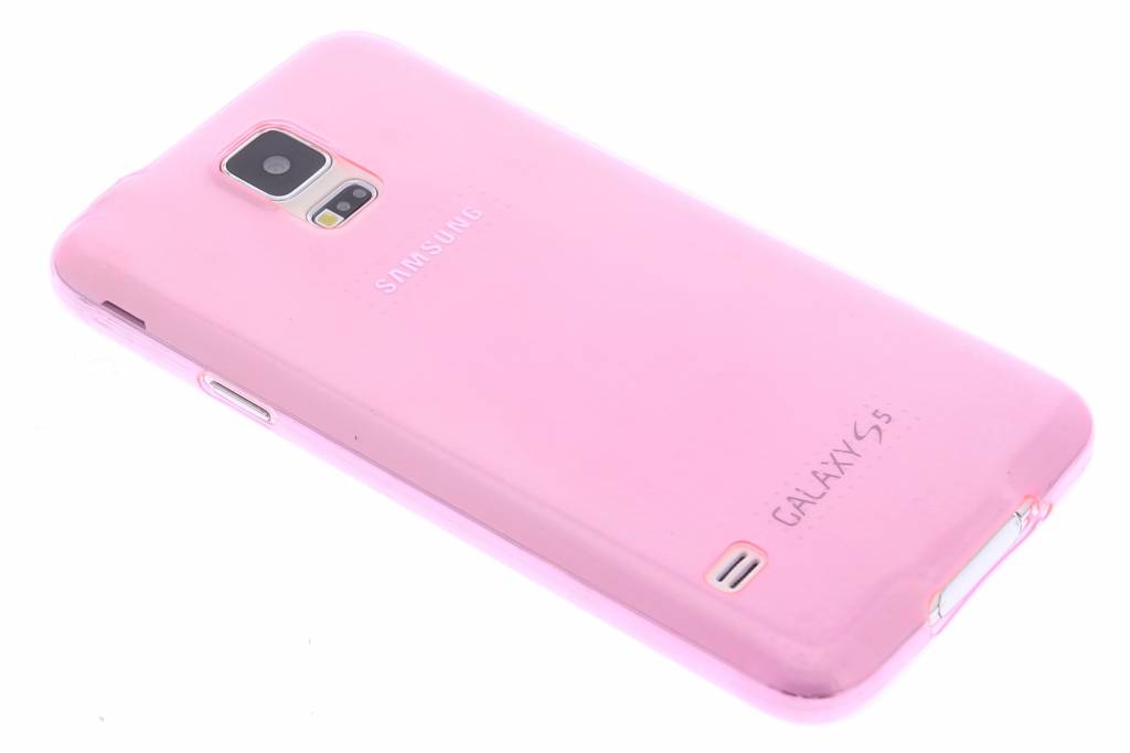 Image of Roze ultra thin transparant TPU hoesje voor de Samsung Galaxy S5 (Plus) / Neo