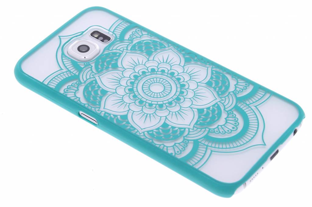 Image of Turquoise mandala mat hardcase hoesje voor de Samsung Galaxy S6