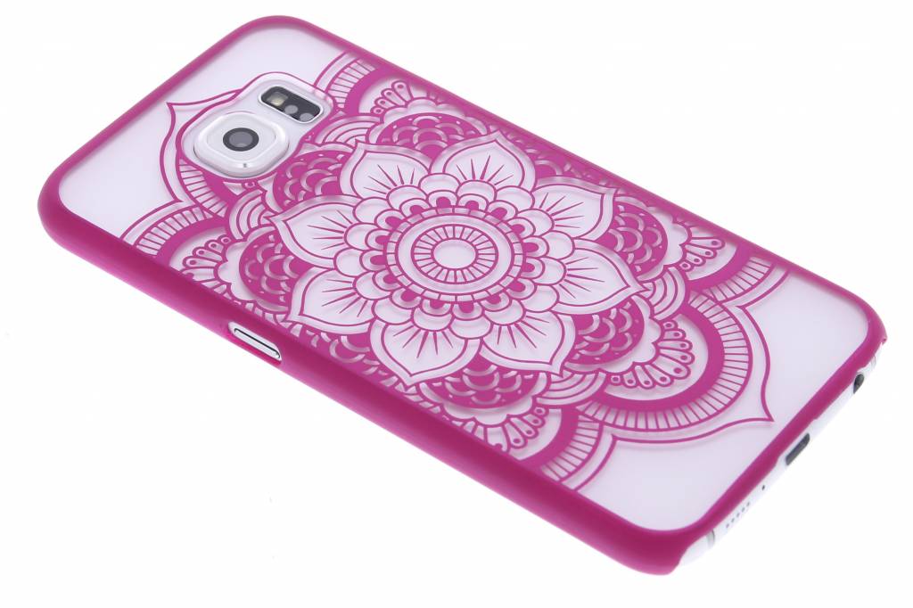 Image of Fuchsia mandala mat hardcase hoesje voor de Samsung Galaxy S6