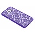 Paars barok mat transparant hardcase hoesje voor de Samsung Galaxy S6 Paars barok mat transparant hardcase hoesje voor de Samsung Galaxy S6