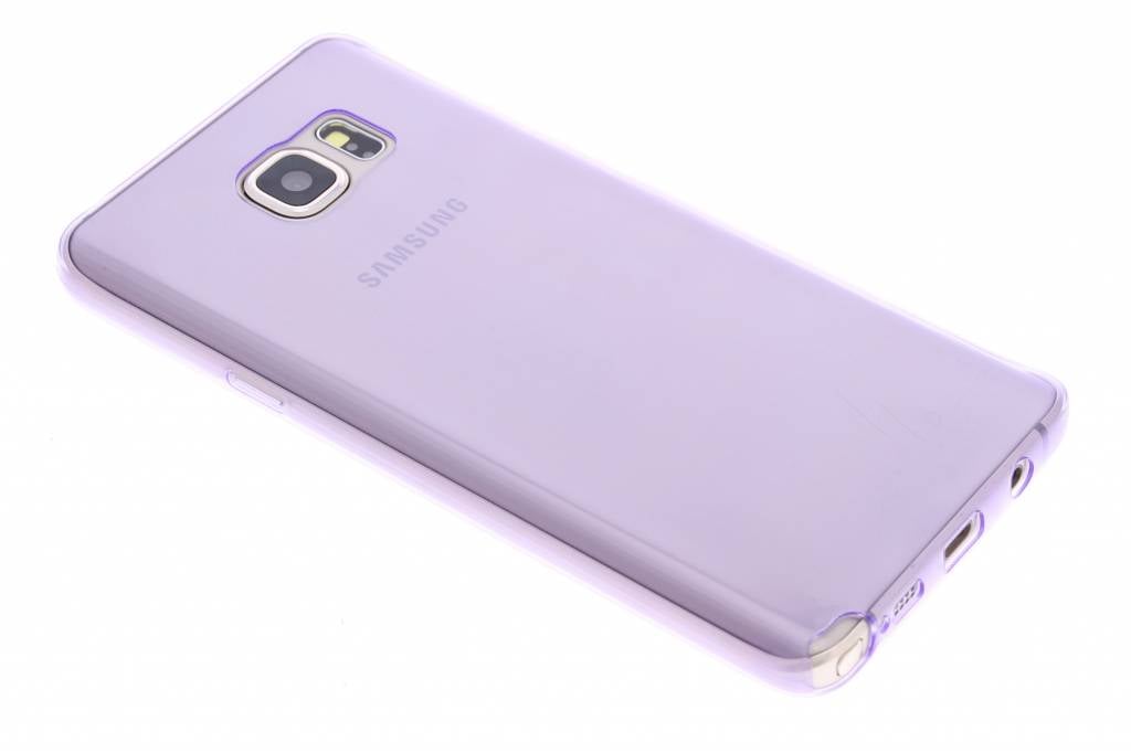 Image of Paars ultra thin transparant TPU hoesje voor de Samsung Galaxy Note 5