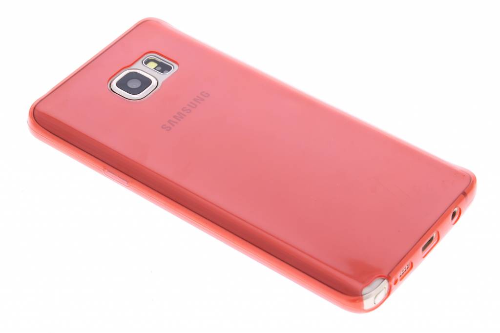 Image of Rood ultra thin transparant TPU hoesje voor de Samsung Galaxy Note 5