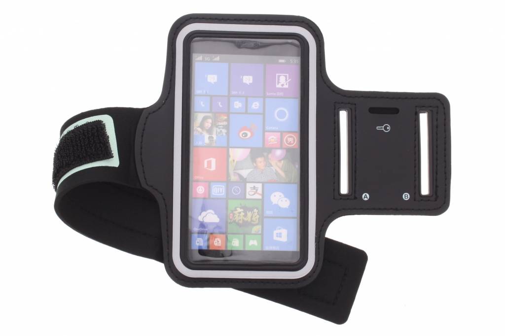 Image of Zwart sportarmband voor de Microsoft Lumia 535