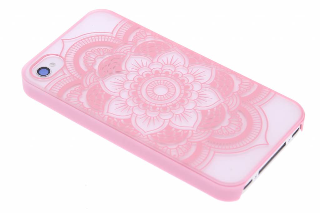 Image of Roze mandala mat transparant hardcase hoesje iPhone 4 / 4s