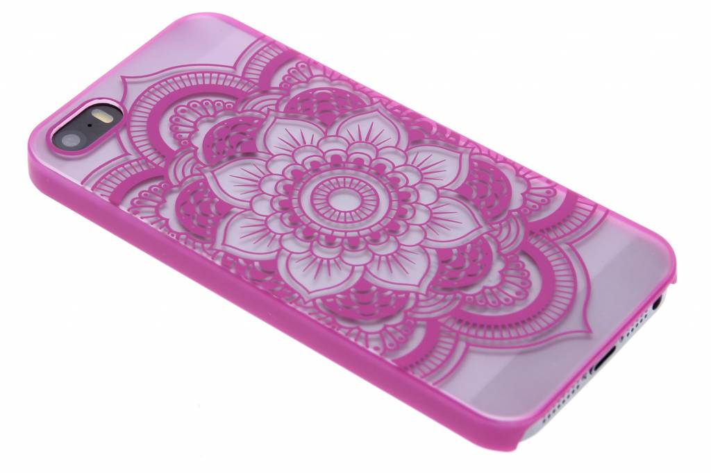 Image of Fuchsia mandala mat transparant hardcase hoesje iPhone 5 / 5s / SE