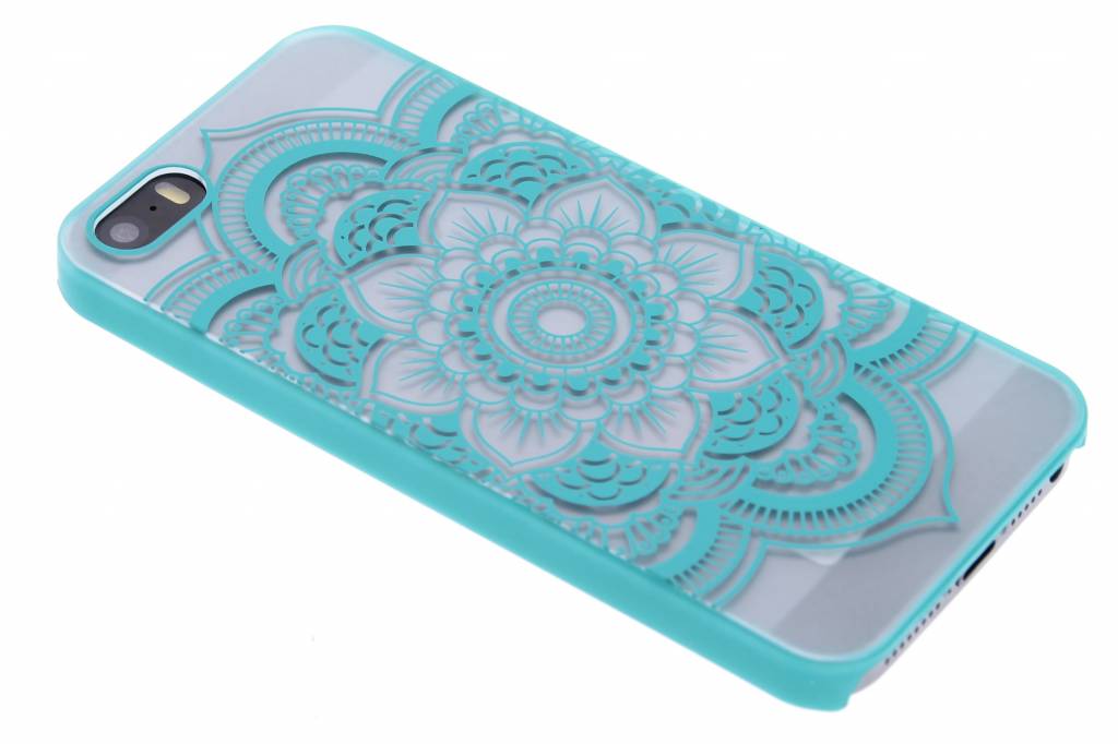 Image of Turquoise mandala mat transparant hardcase hoesje iPhone 5 / 5s / SE