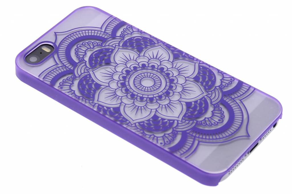 Image of Paars mandala mat transparant hardcase hoesje iPhone 5 / 5s / SE