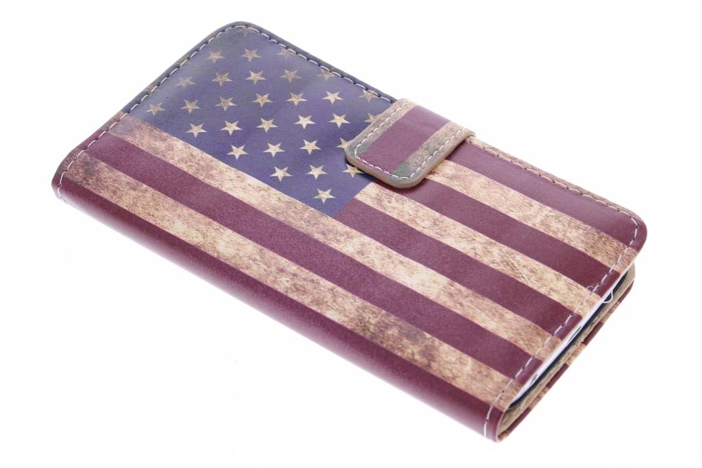 Image of Amerikaanse vlag design booktype hoes voor de Samsung Galaxy S6 Edge