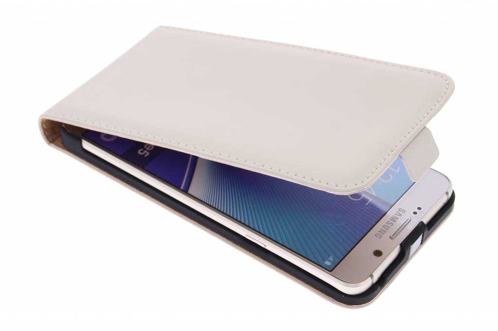 Image of Luxe Flipcase voor de Samsung Galaxy Note 5 - Gebroken Wit