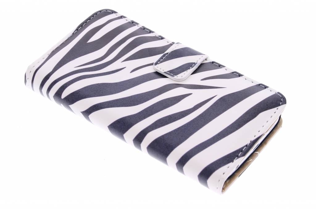 Image of Zebra design booktype hoes voor de Samsung Galaxy S6 Edge