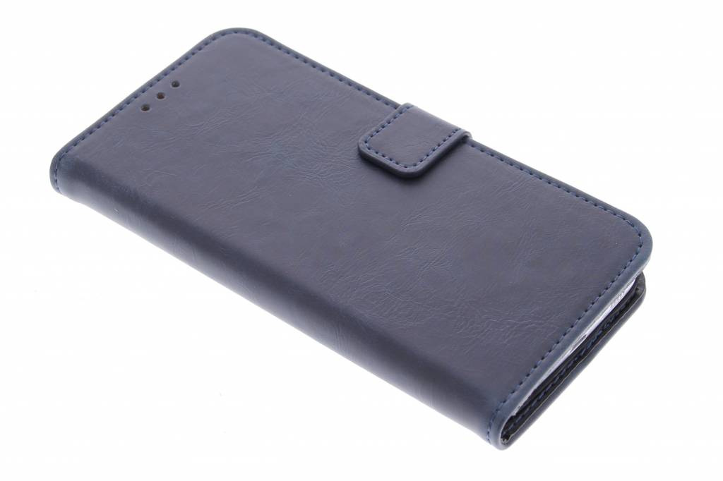 Image of Donkerblauwe luxe leder booktype hoes voor de Samsung Galaxy S6 Edge