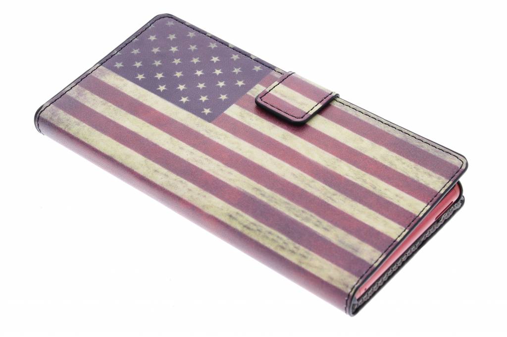 Image of Amerikaanse vlag design booktype hoes voor de Sony Xperia M4 Aqua