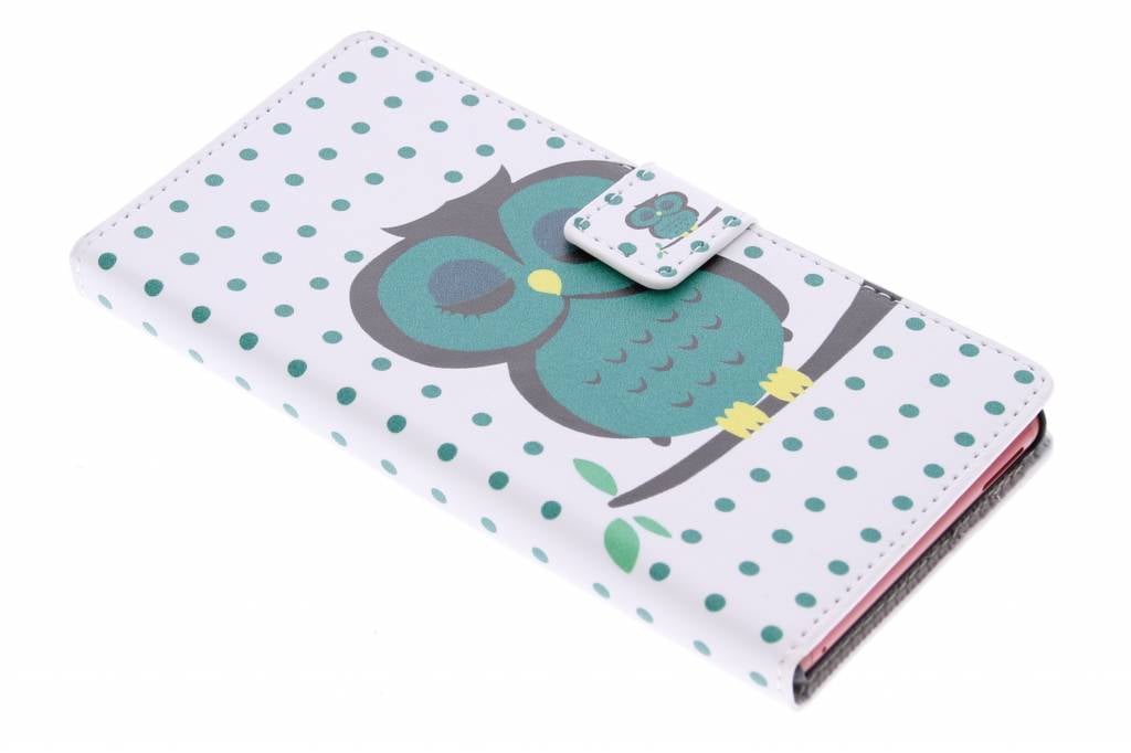 Image of Uil design booktype hoes voor de Sony Xperia M4 Aqua