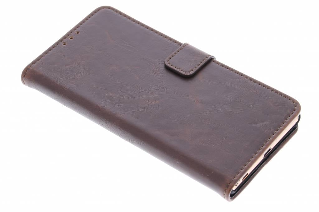 Image of Bruine luxe leder booktype hoes voor de Sony Xperia Z3 Plus