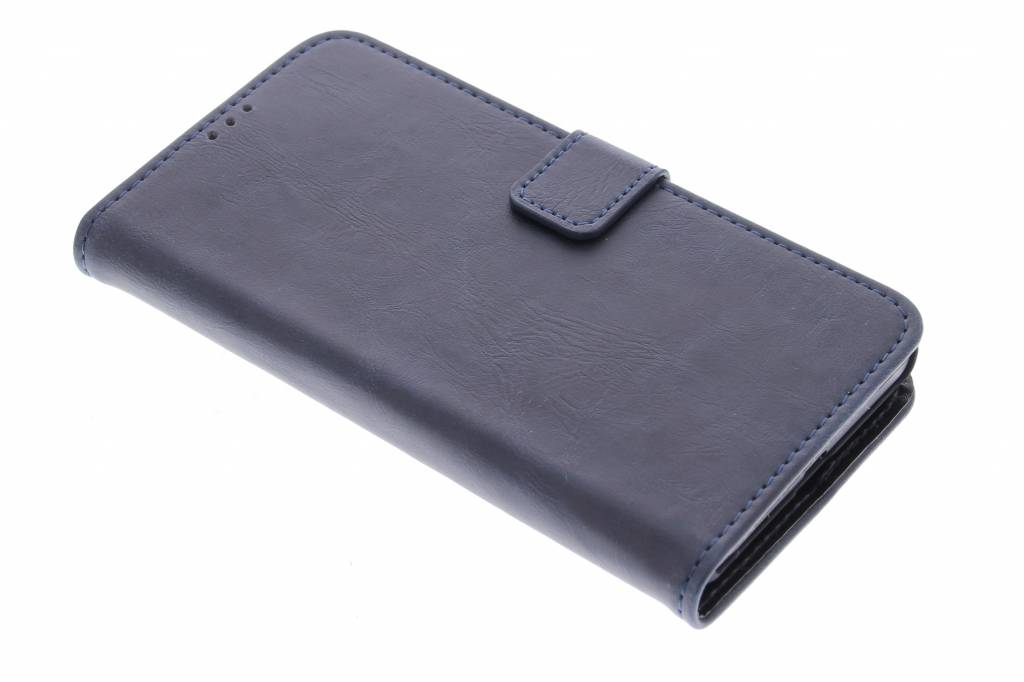 Image of Donkerblauwe luxe leder booktype hoes voor de Microsoft Lumia 535