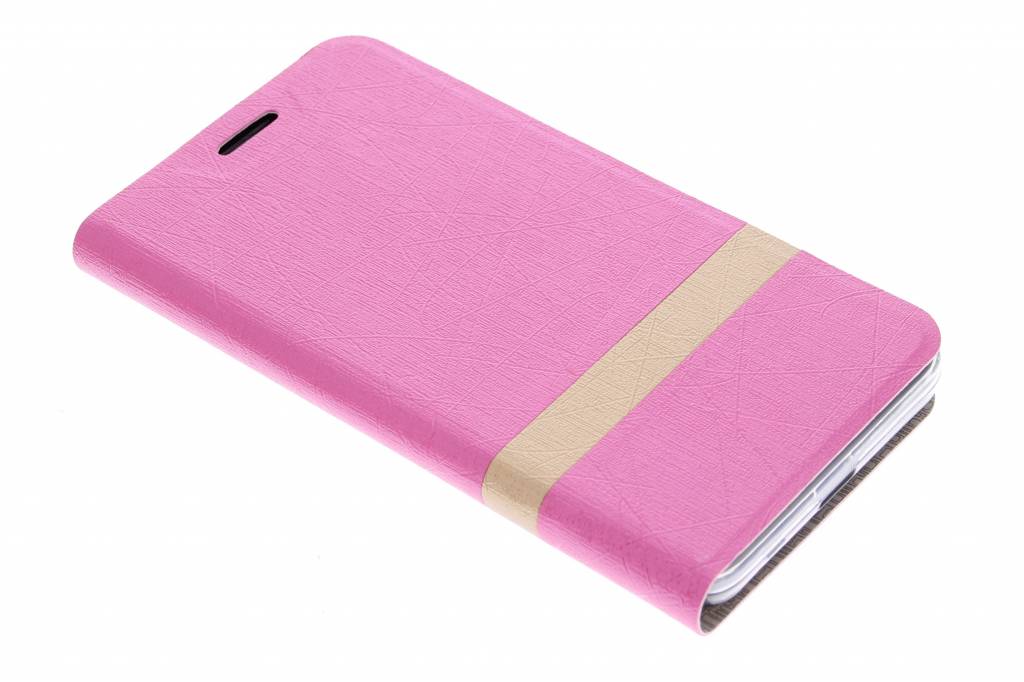 Image of Fuchsia streep metallic booktype hoes voor de Acer Liquid Z520