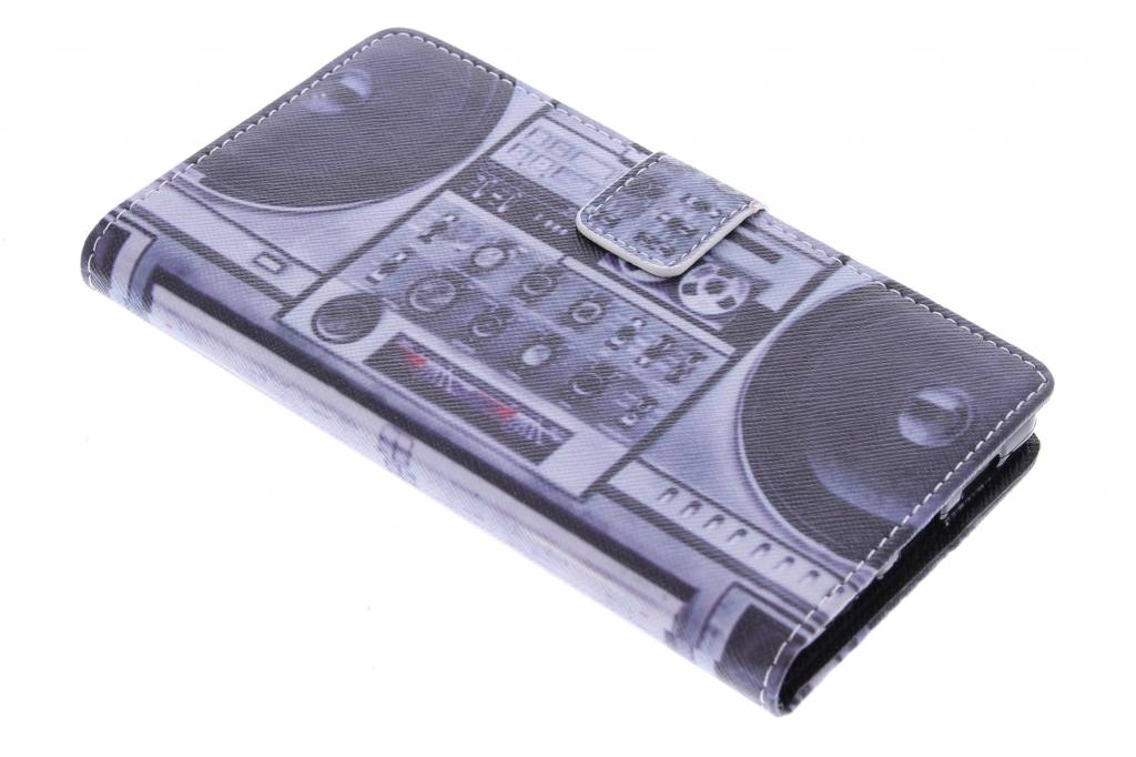 Image of Radio design TPU booktype hoes voor de Huawei P8 Lite