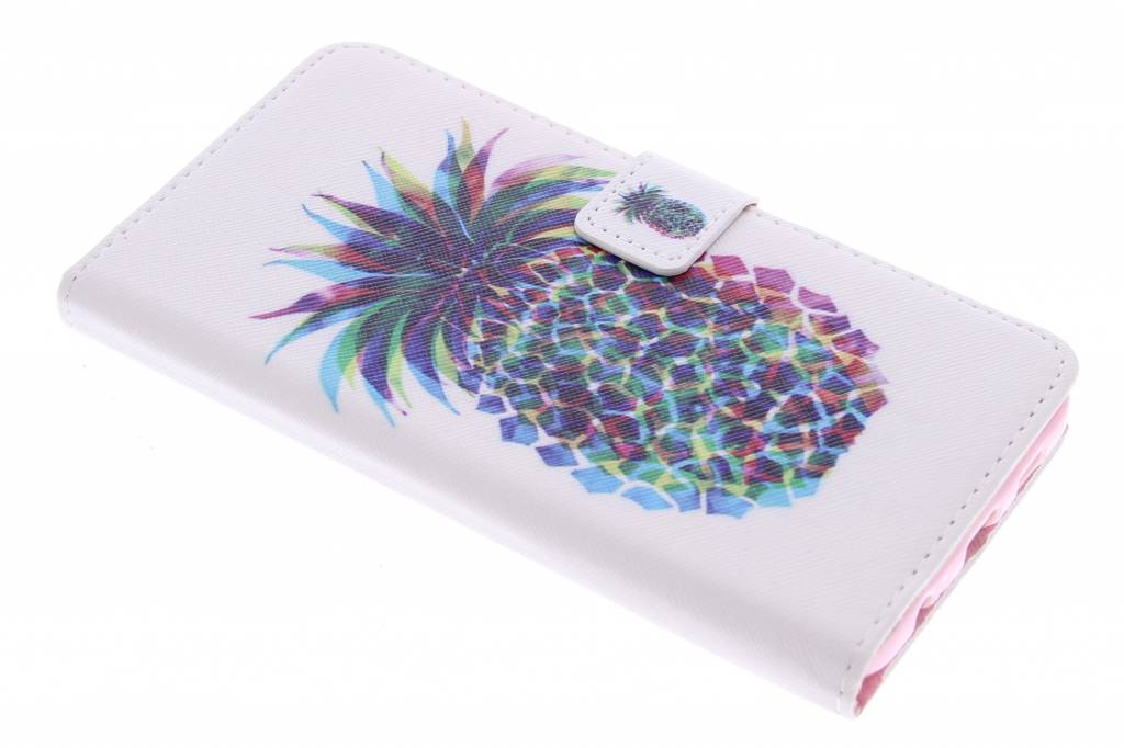 Image of Ananas design TPU booktype hoes voor de Samsung Galaxy S6 Edge Plus