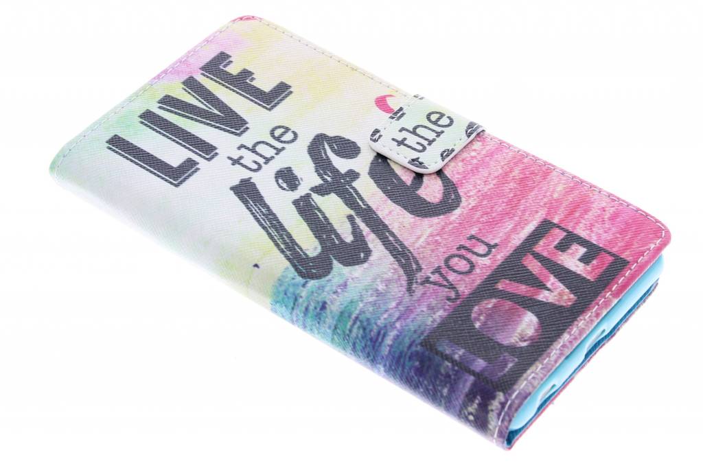 Image of Live the Life design TPU booktype hoes voor de Sony Xperia Z3 Plus