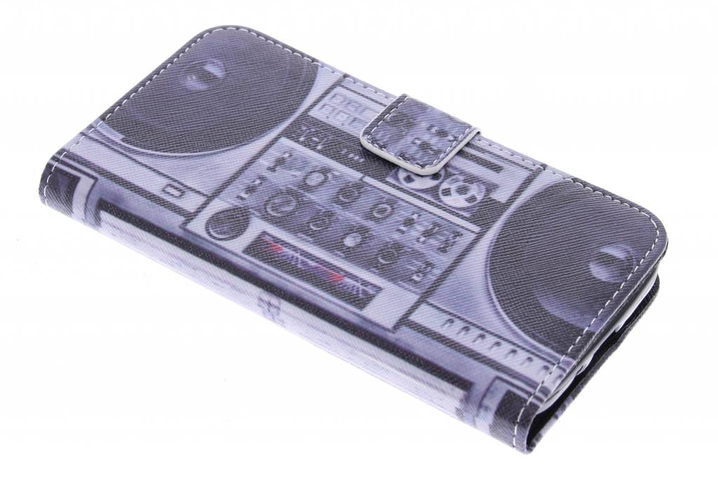 Image of Radio design TPU booktype hoes voor de Samsung Galaxy S4