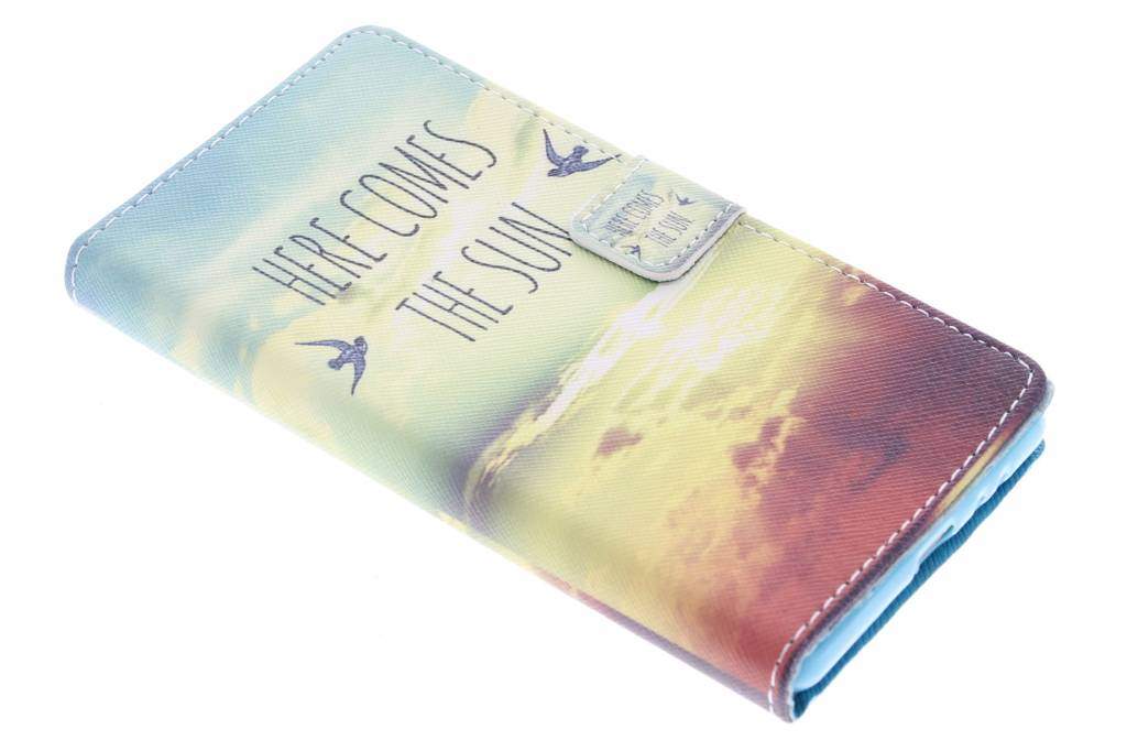 Image of Here comes the sun design TPU booktype hoes voor de Sony Xperia Z3 Plus