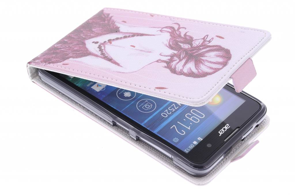 Image of Meisje design TPU flipcase voor de Acer Liquid Z520