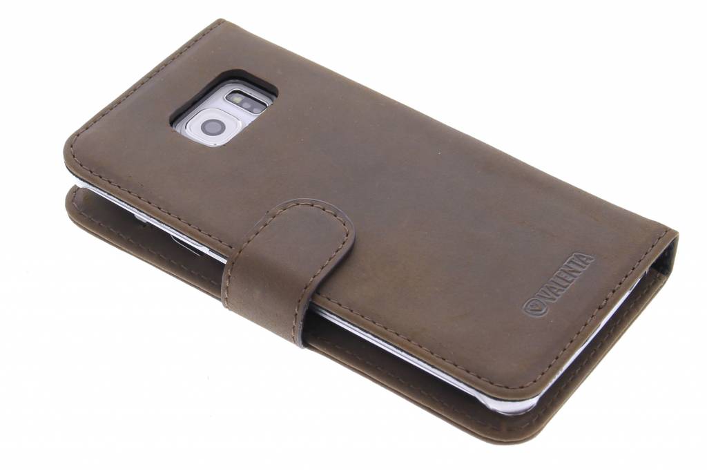 Image of Booklet Classic Luxe voor de Samsung Galaxy S6 Edge - Vintage Brown