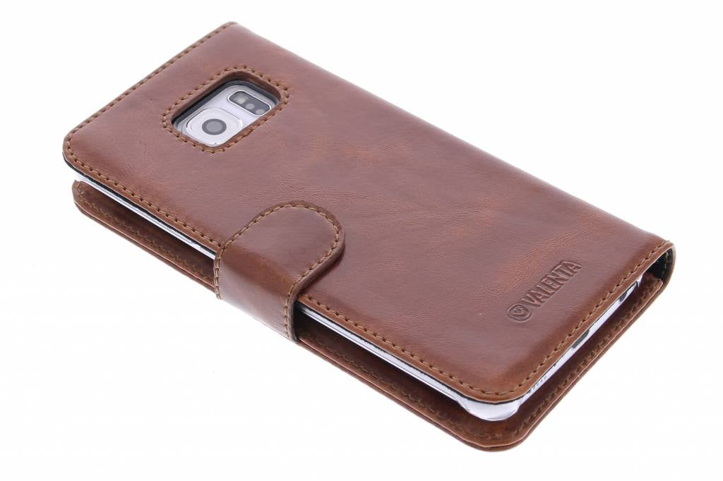 Image of Booklet Classic Luxe voor de Samsung Galaxy S6 Edge - Brown