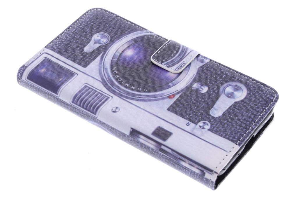 Image of Camera design TPU booktype hoes voor de Samsung Galaxy Grand Prime