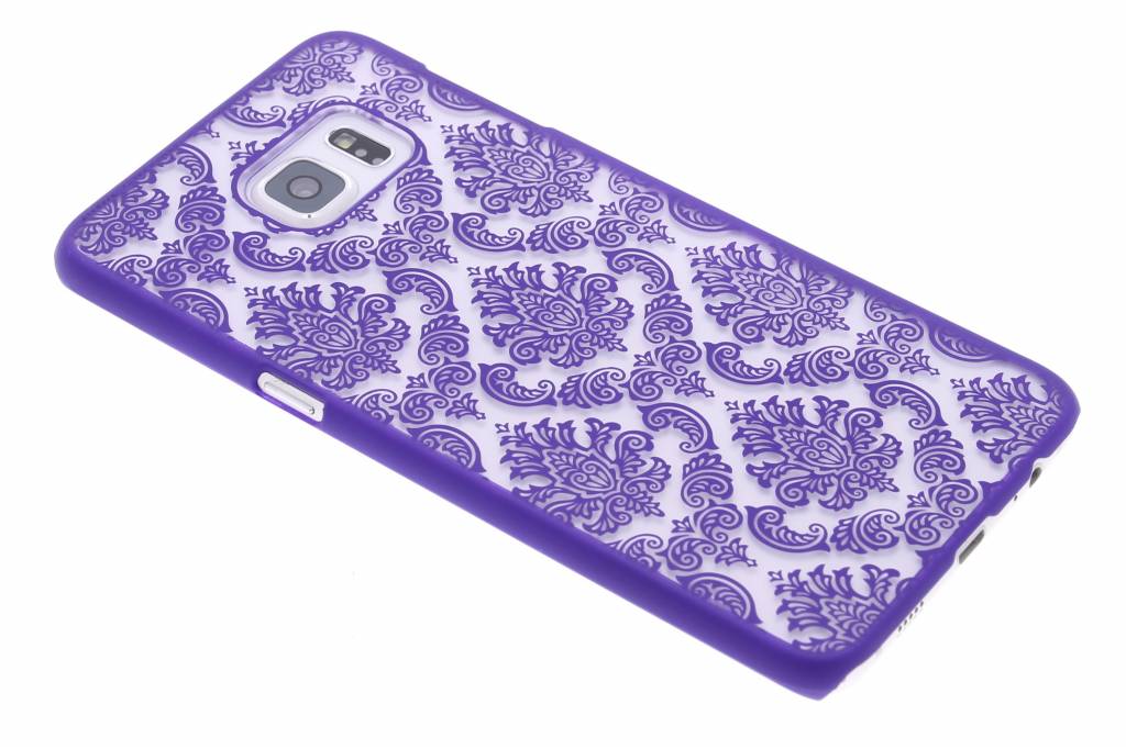 Image of Paars barok mat hardcase hoesje voor de Samsung Galaxy S6 Edge Plus