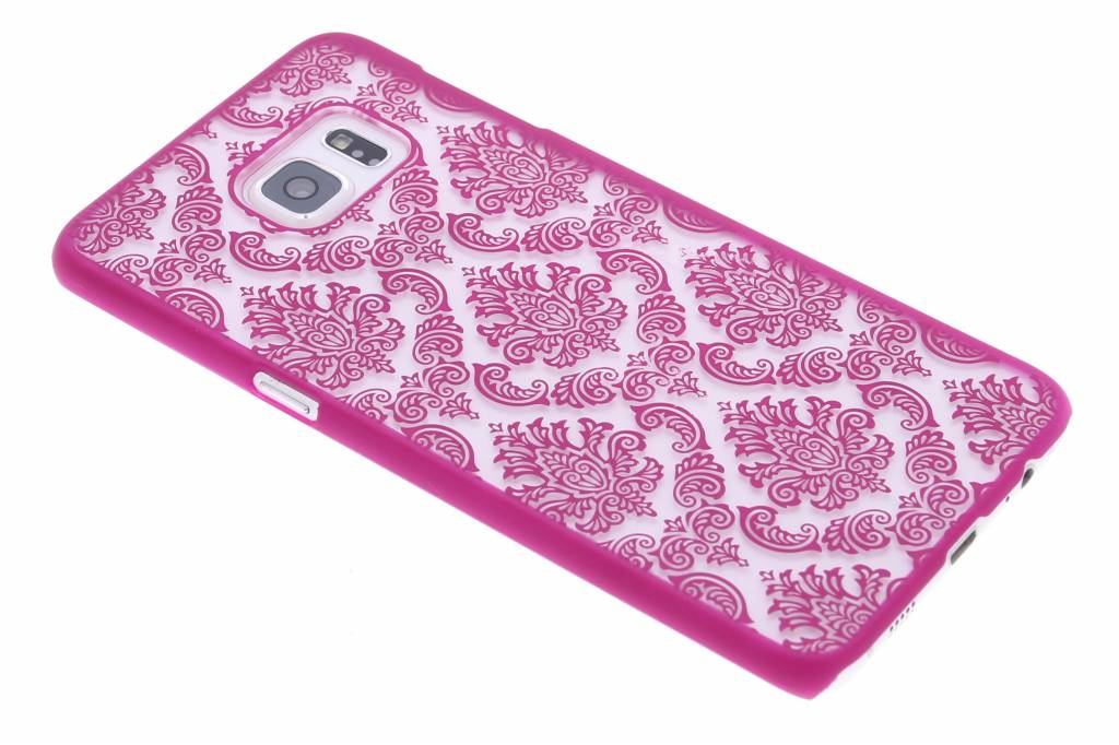 Image of Fuchsia barok mat hardcase hoesje voor de Samsung Galaxy S6 Edge Plus