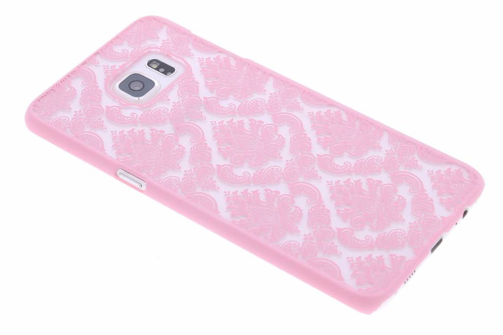 Image of Roze barok mat hardcase hoesje voor de Samsung Galaxy S6 Edge Plus