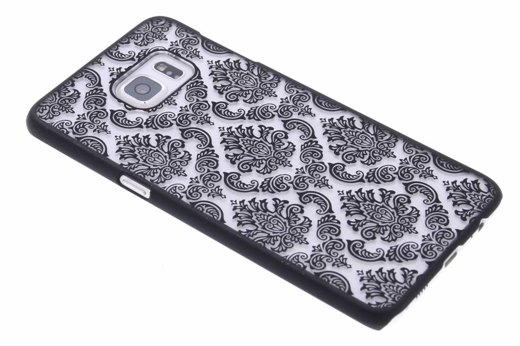 Image of Zwart barok mat hardcase hoesje voor de Samsung Galaxy S6 Edge Plus