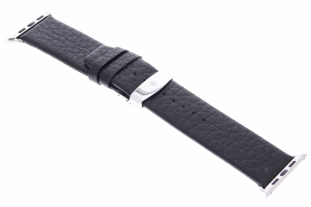 Image of Buffel leder bandje met kliksluiting voor de Apple Watch 42mm - Zwart