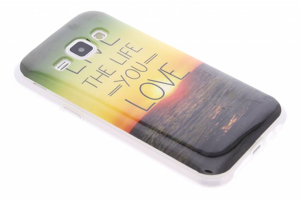 Image of Live the life design TPU siliconen hoesje voor de Samsung Galaxy J1