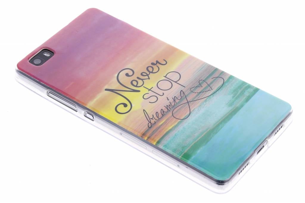 Image of Never stop dreaming design TPU siliconen hoesje voor de Huawei P8 Lite