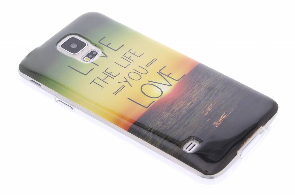 Image of Live the life design TPU siliconen hoesje voor de Samsung Galaxy S5 (Plus) / Neo