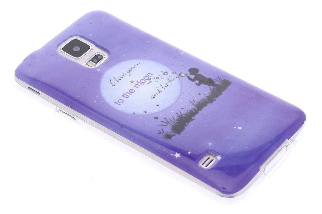 Image of Moon design TPU siliconen hoesje voor de Samsung Galaxy S5 (Plus) / Neo