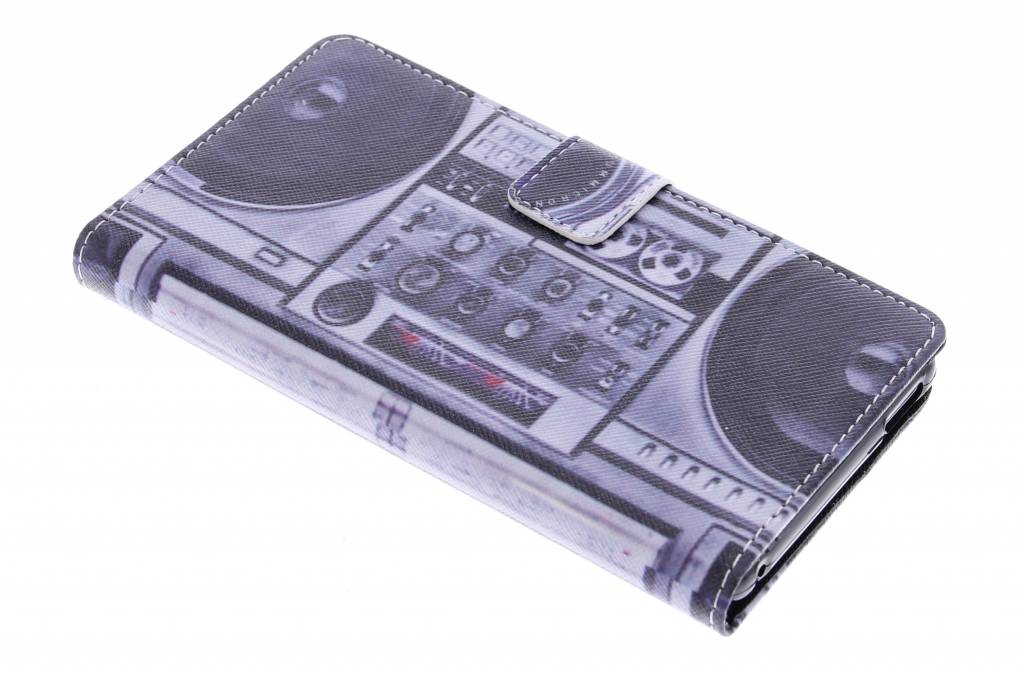 Image of Radio design TPU booktype hoes voor de Sony Xperia M4 Aqua