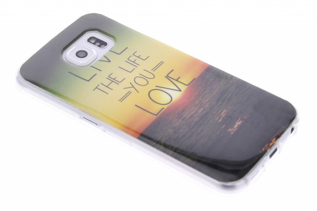 Image of Live the life design TPU siliconen hoesje voor de Samsung Galaxy S6