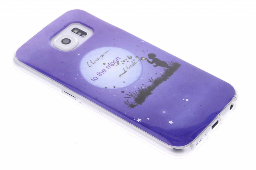 Image of Moon design TPU siliconen hoesje voor de Samsung Galaxy S6