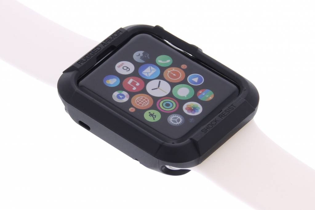 Image of Zwart TPU siliconen hoesje voor de Apple Watch 42mm