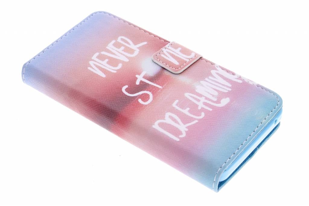 Image of Never stop dreaming design TPU booktype hoes voor de Acer Liquid Z520