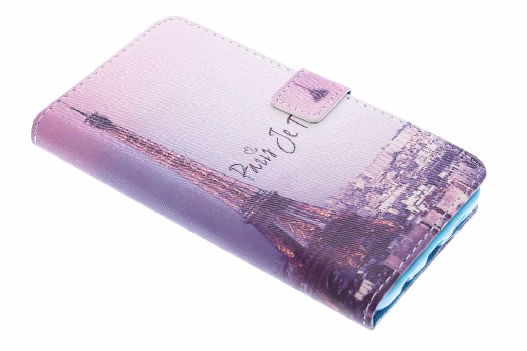 Image of Parijs design TPU booktype hoes voor de Samsung Galaxy S6 Edge Plus