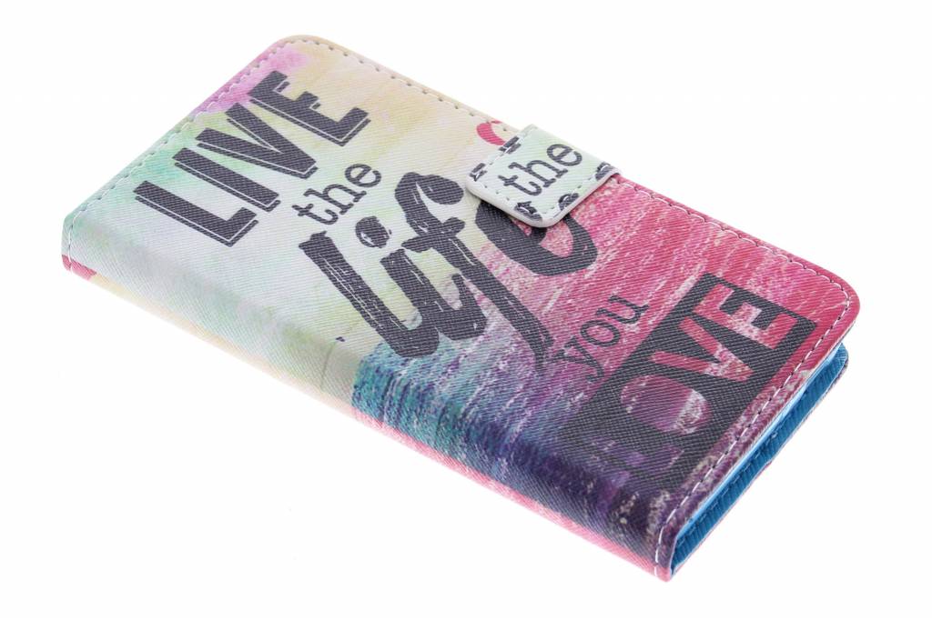 Image of Live the live design TPU booktype hoes voor de Huawei G Play Mini