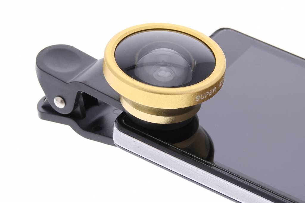 Image of Selfie Cam Lens groothoeklens - Goud