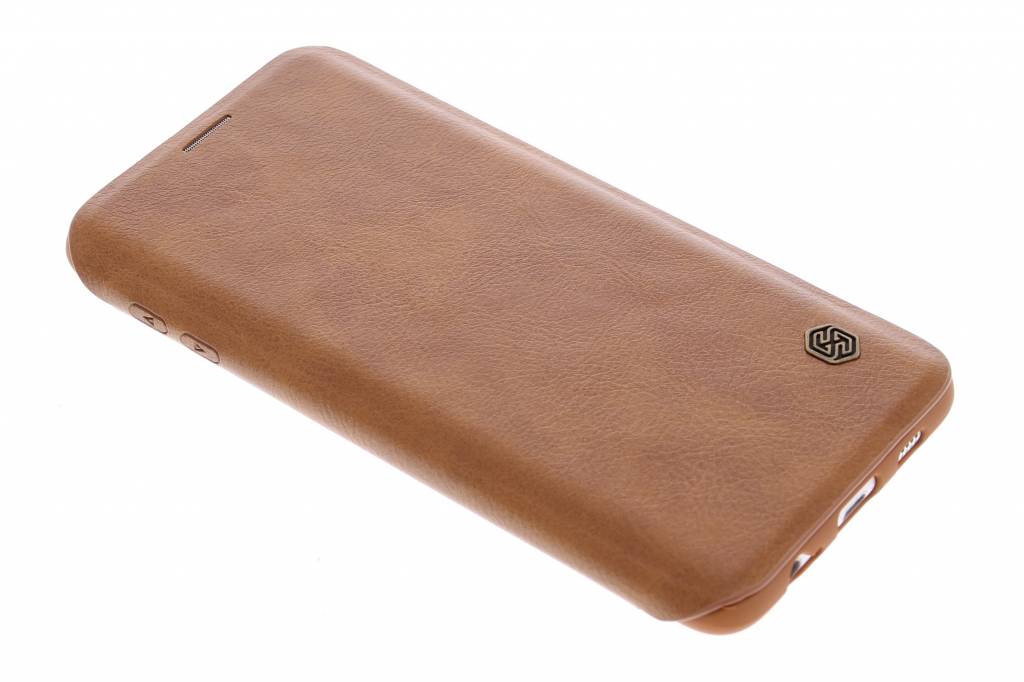 Image of Qin Leather slim booktype hoes voor de Samsung Galaxy S6 Edge Plus - Bruin