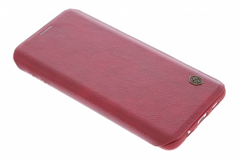 Image of Qin Leather slim booktype hoes voor de Samsung Galaxy S6 Edge Plus - Rood